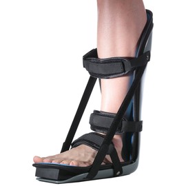 Flexibrace Adjustable Plantar Fasciitis Tendonitis Night Splint w/Wedge (Medium)