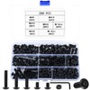 200 Piece M6 Screws Set, Rounded Head Hex Screws Nuts