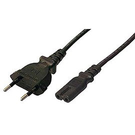 LogiLink CP092 LogiLink Euro Power Supply Cable, 1.80 Meter Length, Black
