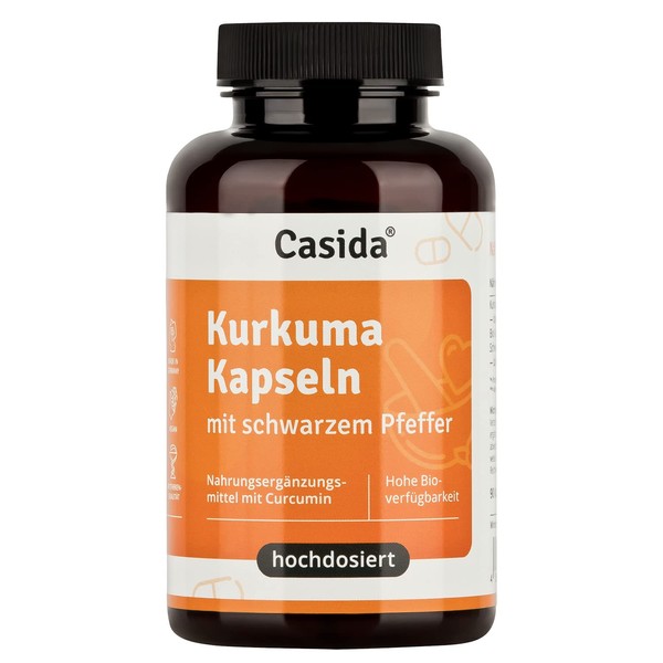 Casida® Organic Turmeric Capsules + Pepper Curcumin High Dose 95%
