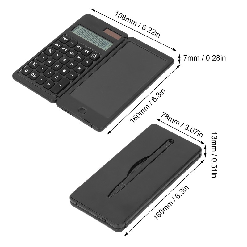 Office Desk Calcultor Solar Powered Multifunctional Pocket Desktop Calculator with