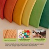 AVDAR 9Pcs Wooden Rainbow Stacker Toy, Wooden Rainbow Stacking Toy,