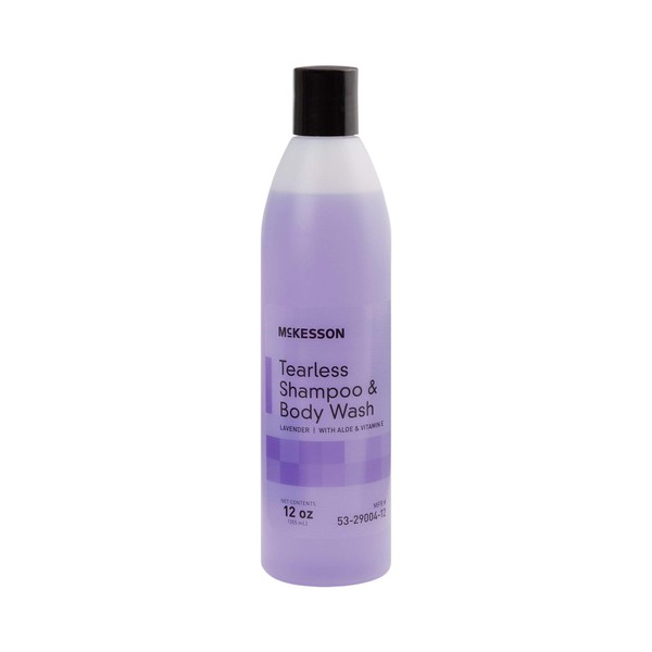 McKesson Tearless Shampoo and Body Wash with Aloe and Vitamin E, Lavender Scent, 12 oz, 1 Count
