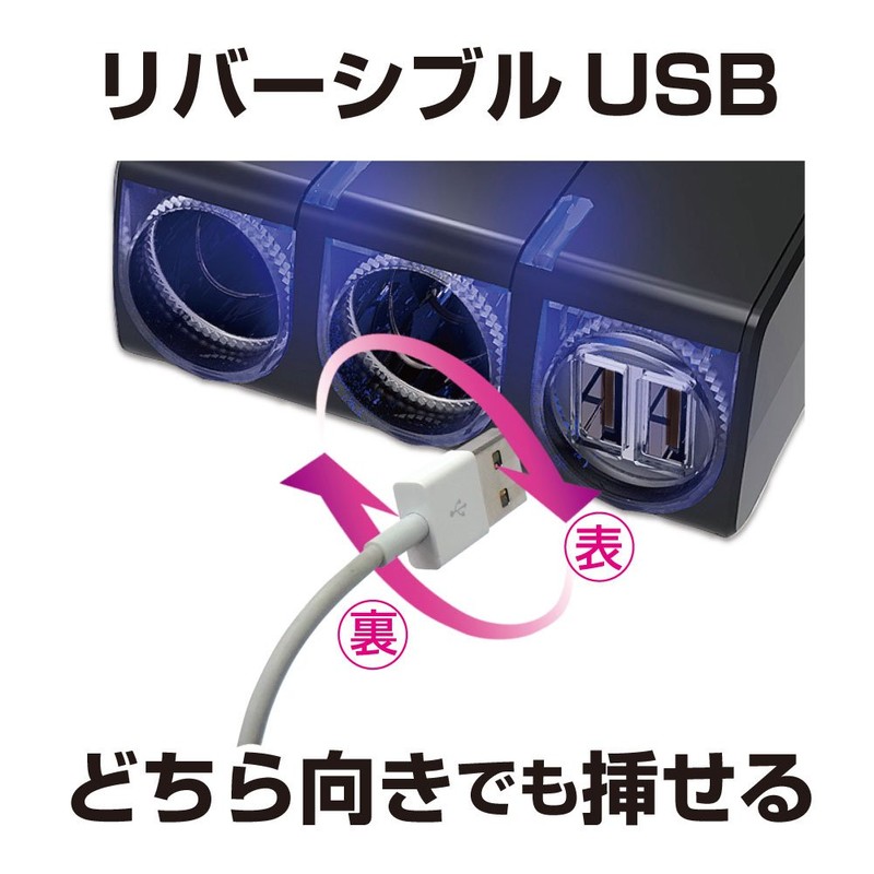 Seikou Sangyo (EXEA) EM-152 Car Supplies, Expansion Socket Truck, USB