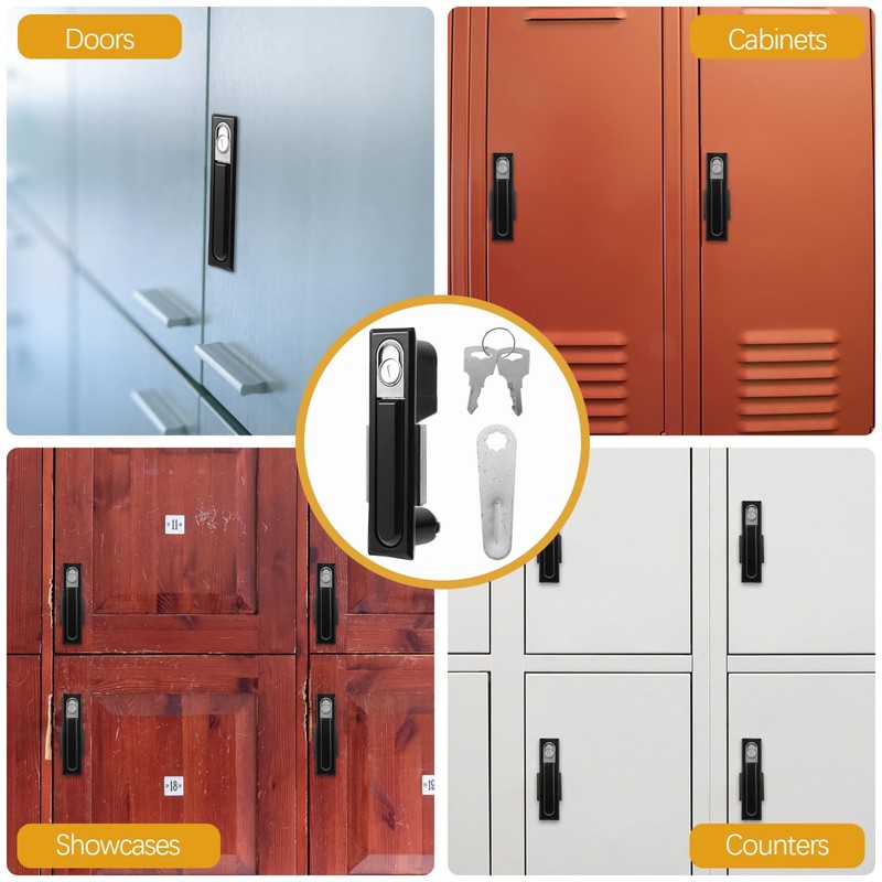 TEHAUX 1 PC Household Lock Durable Plane Lock for Cabinets