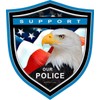 ProSticker 1100 (One) 4" Patriot Series Support Our Police Eagle