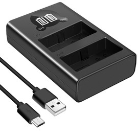 SKOWER LP-E8 Battery Charger for Canon EOS Rebel T2i, T3i, T4i, T5i, 550D, 600D, 650D, 700D, Kiss X4, X5, X6i, X7i Cameras LC-E8, LC-E8C, LC-E8E Camera Charger(Not for T2 T3 T4 T5)