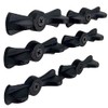6 Pc Cast Iron Butterfly Turn Latches for Cupboards and