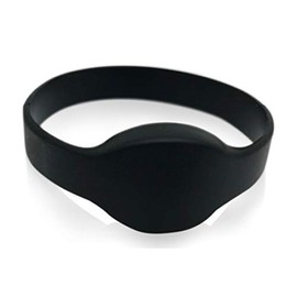 10 – 26 Bit H10301 125 KHz Proximity Wristbands Black AuthorizID Wiegand Waterproof Compatible w/ 1386 1326 7610 1586 1391 1346. Works with Most Access Control Systems. Free tech Support