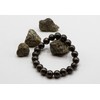 LTC Designs 10mm Shiny Round Pyrite Stretch Bracelet, 7.5"