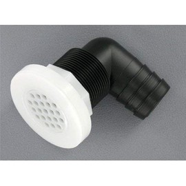 Replacement Boat Parts Elbow Drain w/Removable Screen, 1-1/2" Hose Barb