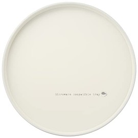 Nakanishi Kogei 1193015 Range Round NS Antibacterial Tray, Peach White, Mazia, 9.4 inches (24 cm), Boxed, Made in Japan