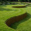 Worth Pre-Rusted Wide-Corrugated Garden Edging, 8" x20Ft Sturdy Steel Lawn