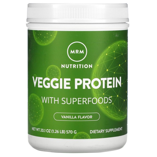570 g (1.26 lb) plant-based protein vanilla with superfoods / 슈퍼 푸드 함유 식물성 단백질 바닐라 570g(1.26lb)