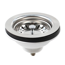 Talea 304 Stainless Steel 5.5 cm Long Screw Kitchen Sink 114 mm Bowl Type Drain Strainer XK185GE