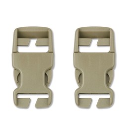 DYZD Multi-Size Plastic Buckle Repair Kit Quick Release Buckles No Sewing Required Buckles for Backpack Bag (2pcs Khaki,25 mm)