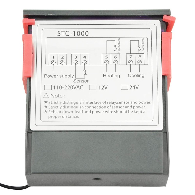 BGTXINGI STC-1000 DC 12V 10A Microcomputer Digital Display Temperature Controller