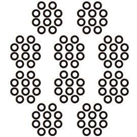 Stevens Lake Parts 100 Double Lip Grease Seals for 2000 lb. Axle Fits National 470706 Fits CR 12407