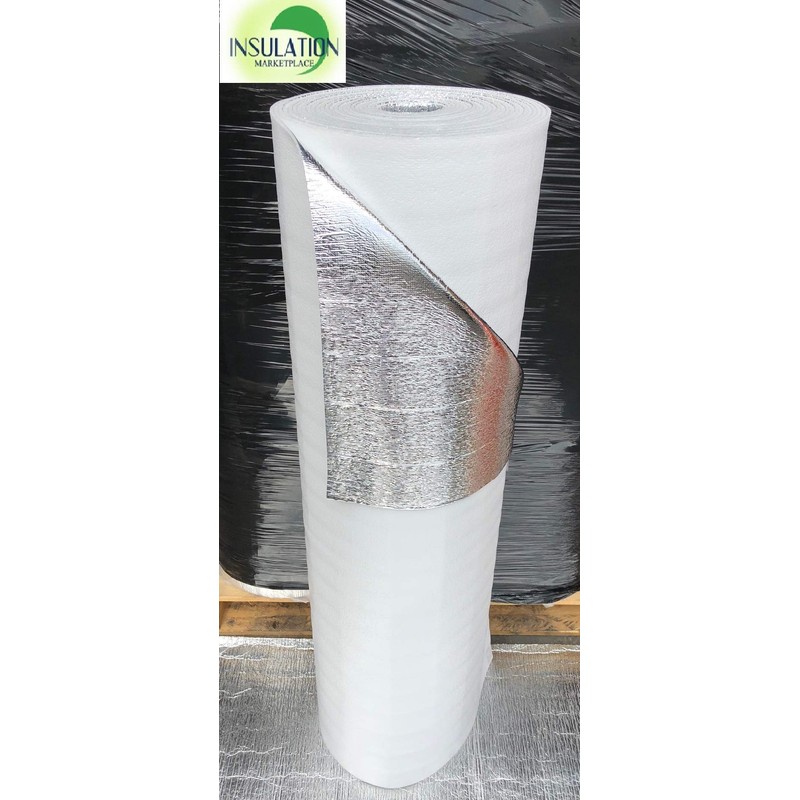 SmartSHIELD -3mm 48"x50ft Reflective Insulation roll, Foam Core Radiant Barrier,