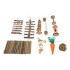 10pcs Hamster Chew Toys Set Natural Safe Teeth Grinding Exercise