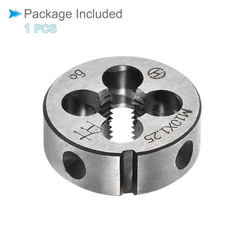 CoCud Round Thread Repair Die, M10x1.25 Die 30mm Outer Diameter