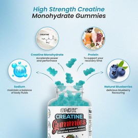 Creatine Gummies - Creatine Monohydrate 5000mg - 60 Gummies