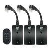 OSKOS Outdoor 3 Pack Outlets with Wireless Remote Control, 0.5ft