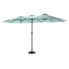 The Fellie 14.8 ft Rectangle Patio Umbrella with Crank, Heavy
