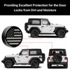 DWKJMYCP 3 PCS Keyhole Covers for 2018-2025 2026 Jeep Wrangler