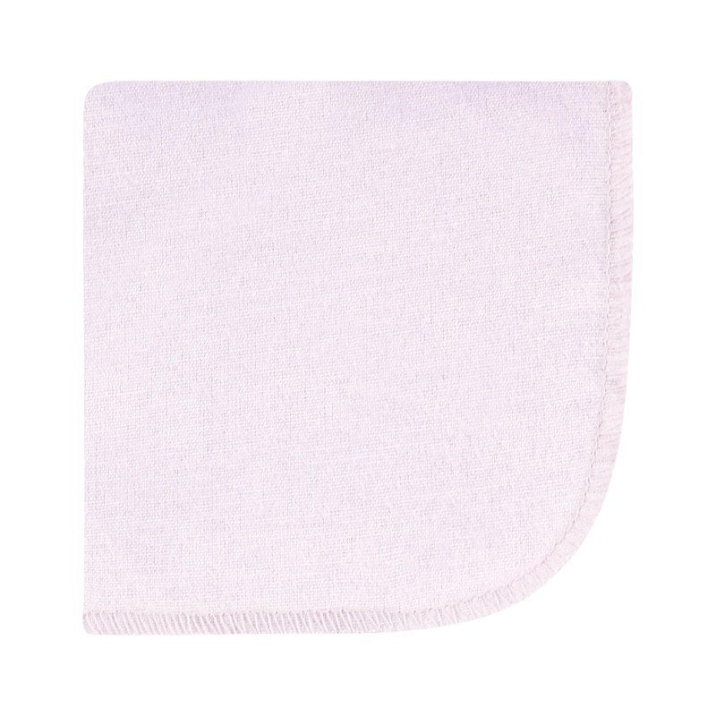 Hudson Baby Unisex Baby Flannel Cotton Washcloths, Purple Dainty Floral