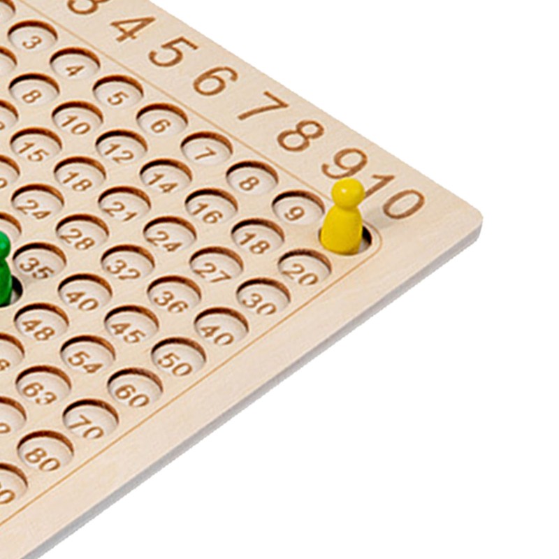 Multiplication Board Game Wooden Early Learning Educational Brain Development Math