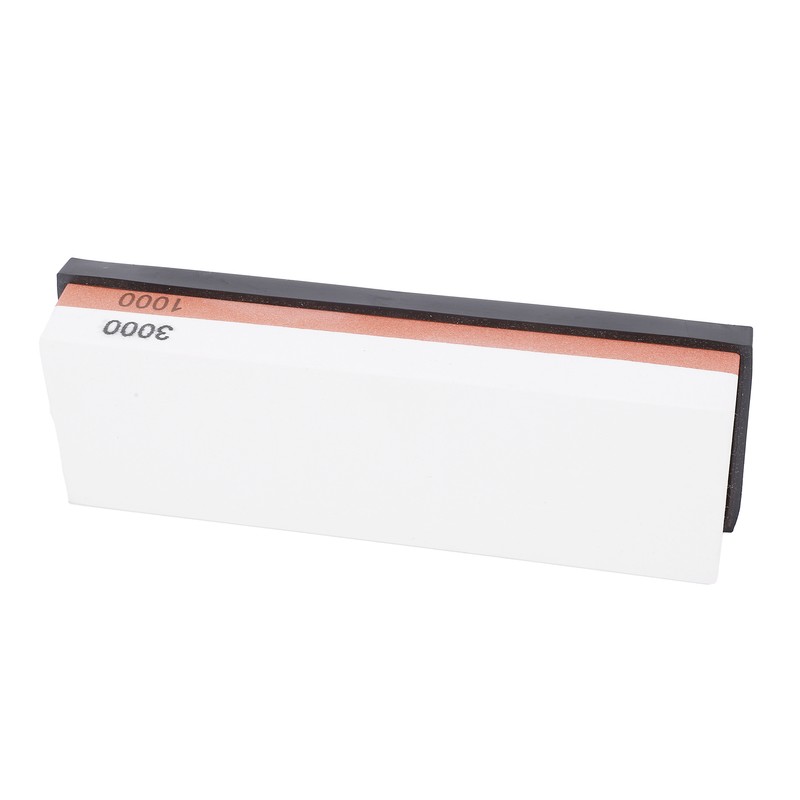 Household Knife Sharpening Stone White Corundum Whetstone with Base 1000