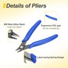 HARFINGTON 5" Flush Cut Pliers Small Precision Wire Cutter Side