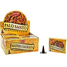 HEM Palo Santo Cones - Case of 12 Boxes 10 Cones Each - HEM Incense from India