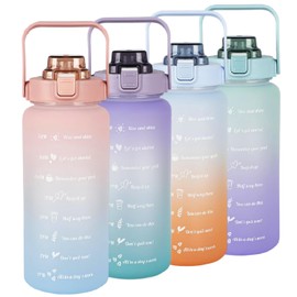 TSQIBU Bottle Water Bottle Large Capacity 2000ml Portable Straw Sports Water Bottle BPA Free Plastic Water Bottle for Adults Kids Outdoor Sports Climbing Camping Running Gym Hiking Bicycle (2000ml,