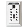 Lock Box, White, Surface, PushButton, 5 Keys