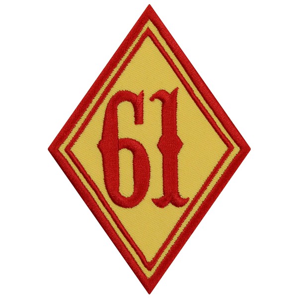 Patch 61 Motorcycle Iron-On Patch for Sewing/Sewing/Biker Patch/Iron-On Transfers Gift