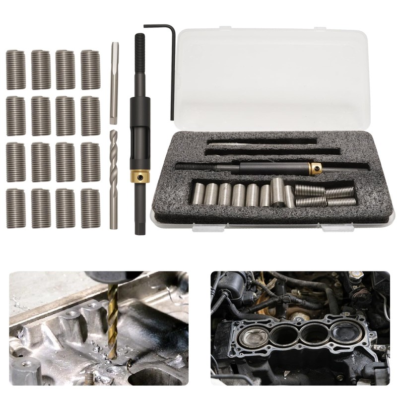 Saihisday 35119S M11 x 1.5 Head Bolt Thread Repair Kit,