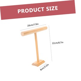 Baluue Wooden Jewelry Display Stand Bracelet Holder Organizer for Bangles Necklaces Watches Durable Household Jewelry Rack for Men Women for Nightstands Vanities