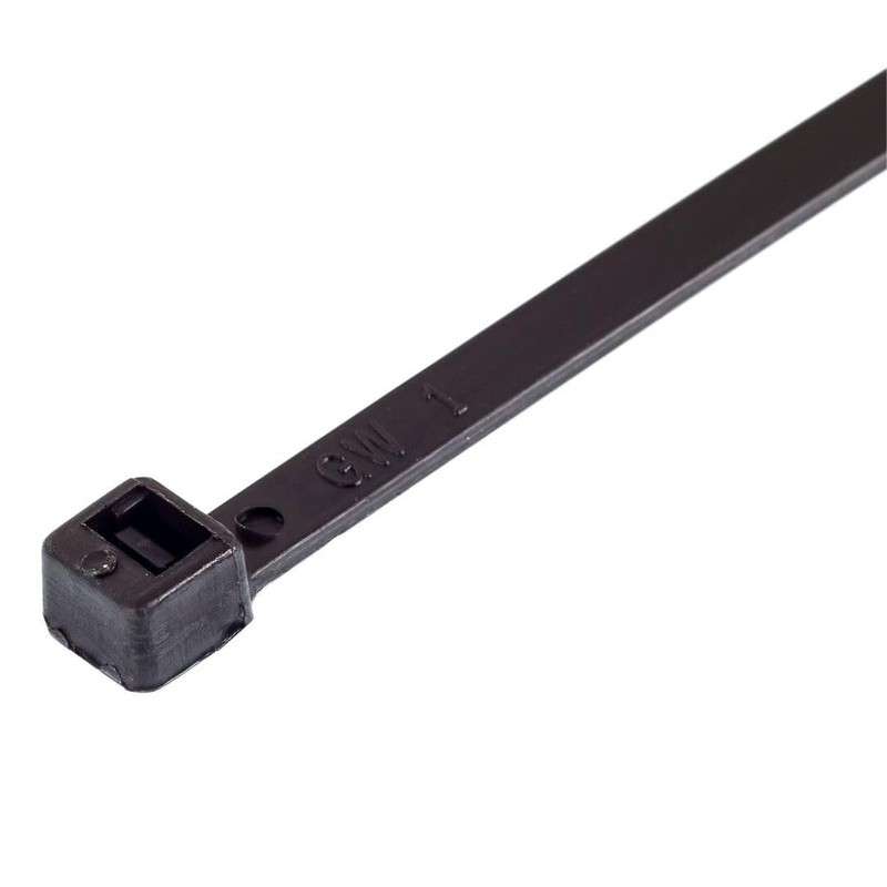Gocableties Pack of 100 Black Cable Ties, 300 mm x