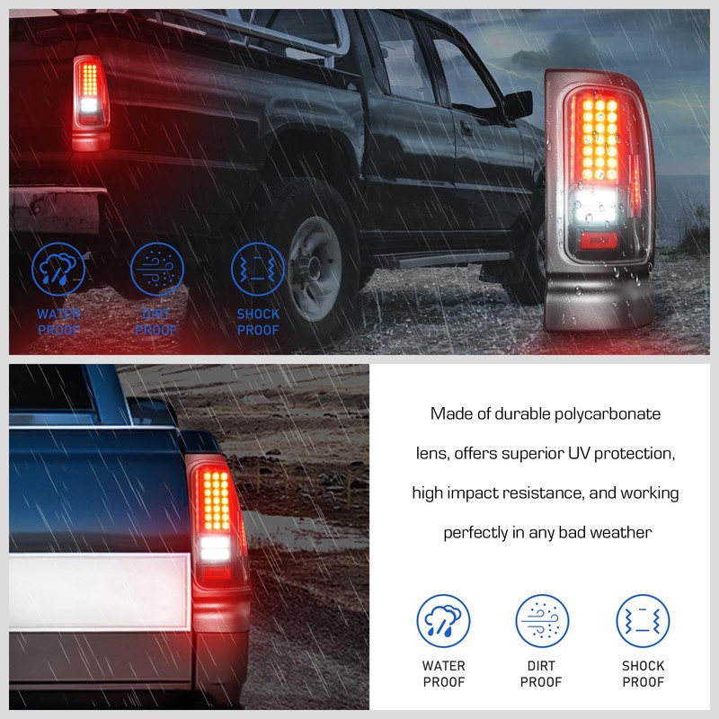 Gubebaili LED Tail Light Fit for Ram 1500 1994-2001, Fit