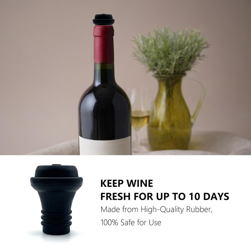 EYBDYB Wine Saver Vacuum Pump with 6 Stoppers, Wine Preserver