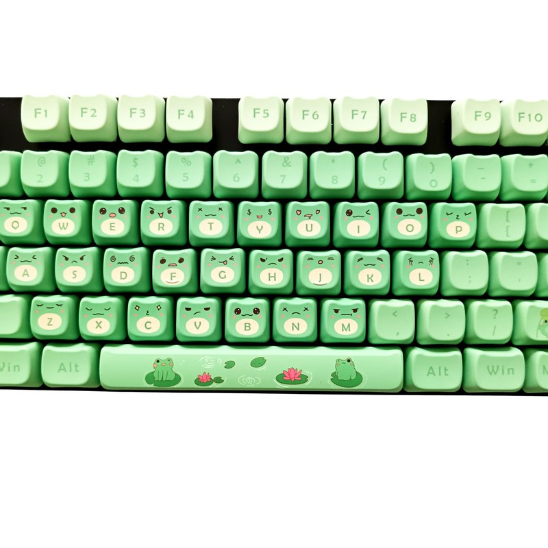 Animal Cute Frog PBT Keycap Set for Mechanical Keyboard Christmas