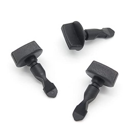 VVO Fasteners- Black Plastic Tow Eye Cover Clips for Volkswagen Golf, (Pack of 10)