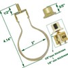 Lamp Shade Light Bulb Clip Adapter,Lamp Shade Holder Includes Finial