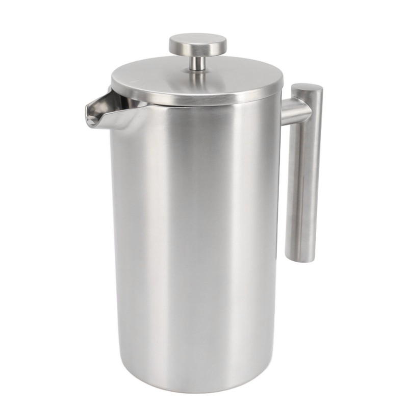 French Press Coffee Maker Dishwasher Safe Double Wall Insulated Rust