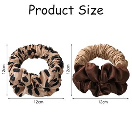 XFSRG 2 x Heat Free Curler Hair Curlers Hair Curlers Soft Sleep Hair for Medium and Long Hair DIY Hairdressing (Leopard Pattern)