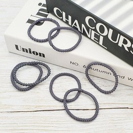 로프 고무줄 10p 그레이 (WFIQBK6) Gray Rubber Bands 10p (WFIQBK6)