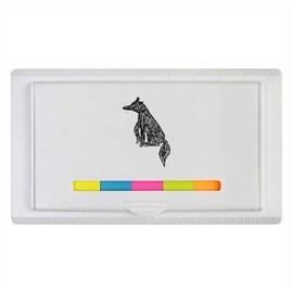 'Line Drawing of A Fox' Sticky Note Ruler Pad (ST00032478)