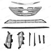 NAYSON 10PC For Sonata 2011-2014 Upper Lower Grille Fog lamps